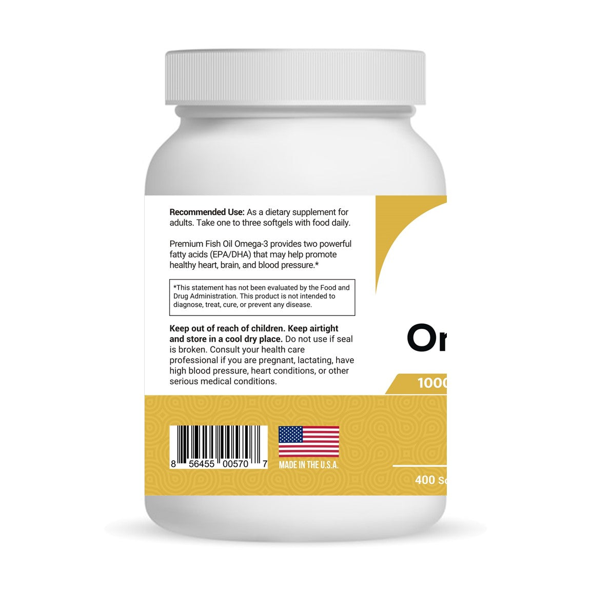Omega-3 Premium Fish Oil 1000mg (60s/400s)